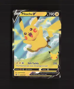 Pikachu V SWSH143 Sword & Shield Black Star Promo Holo Pokemon Card NM - Image 1
