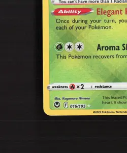 Radiant Tsareena 016/195 Silver Tempest Ultra Rare Holo Pokemon Card NM - Image 5