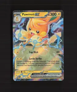 Pawmot ex 073/197 Obsidian Flames Ultra Rare Holo Pokemon Card LP+ - Image 1