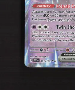 Iron Crown ex 081/162 Temporal Forces Ultra Rare Holo Pokemon Card NM - Image 5