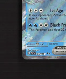 Black Kyurem ex 048/191 Surging Sparks Ultra Rare Holo Pokemon Card NM - Image 5