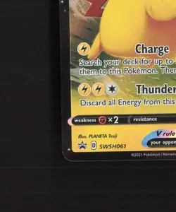 Pikachu V SWSH061 Sword & Shield Black Star Promo Holo Pokemon Card NM - Image 5