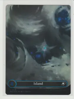 Island Borderless Galaxy Foil MtG Card EOE 368 - Image 1