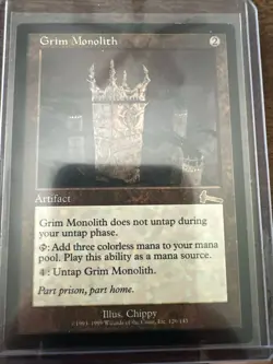 Grim Monolith Magic: The Gathering Card - Artifact Mana Source - Image 1