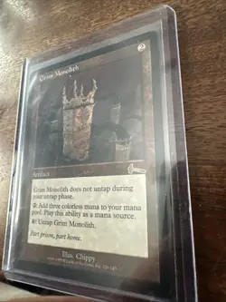 Grim Monolith Magic: The Gathering Card - Artifact Mana Source - Image 2