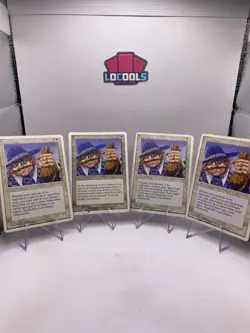 Land Tax 4th Edition Magic The Gathering 1995 4 Card Play set - Image 1