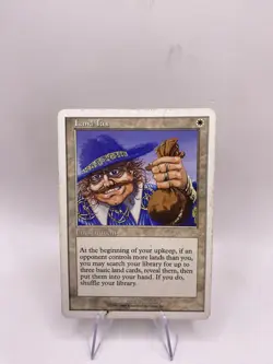 Land Tax 4th Edition Magic The Gathering 1995 4 Card Play set - Image 2
