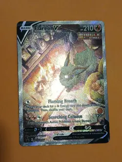Pokemon Sword & Shield Flareon V Promo Card SWSH 180 Collection Box - Image 3
