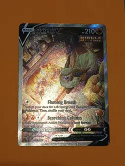 Pokemon Sword & Shield Flareon V Promo Card SWSH 180 Collection Box - Image 2