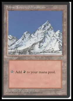 MTG Ice Age #349 Snow-Covered Mountain Lightly played tcg - Image 1