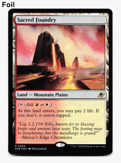 Sacred Foundry (FOIL) - Edge of Eternities - MTG EOE 256 *SHOCK LAND* NM/M 🔥⚪ - Image 1