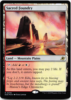 Sacred Foundry (FOIL) - Edge of Eternities - MTG EOE 256 *SHOCK LAND* NM/M 🔥⚪ - Image 3