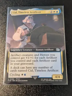 Cid, Timeless Artificer 1x Extended Art Final Fantasy NM MTG - Image 1