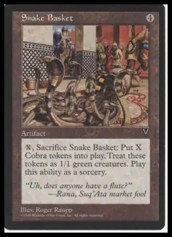MTG Visions # Snake Basket Lightly played tcg - Image 1