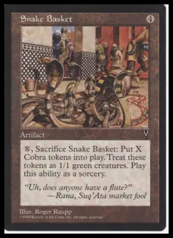 MTG Visions # Snake Basket Lightly played tcg - Image 1