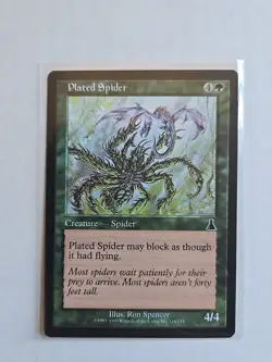 Plated Spider - Urza's Destiny - LP - MTG Magic - Common - Creature - Image 1