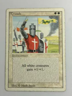 Crusade 3rd Edition Magic mtg Moderate Play, English x1 - Image 1