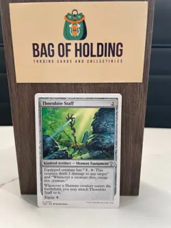 Thornbite Staff - 0099 - White Boarder - Mystery Booster 2 - Magic - MTG - NM - - Image 1