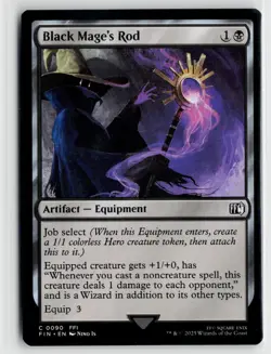 MTG Final Fantasy Black Mage's Rod x4 NM Common - Image 1