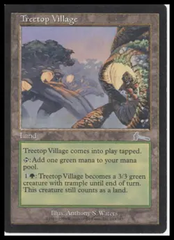 MTG Urza's Legacy #143 Treetop Village Lightly played tcg - Image 1