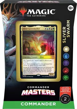 New and Sealed x 1 Commander Masters Commander Deck - Sliver Swarm MTG Preconstr - Image 1
