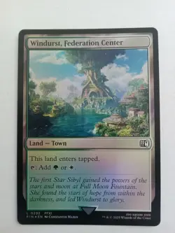 MTG Windurst, Federation Center (292/764) Final Fantasy FOIL Mint Pack Fresh - Image 1
