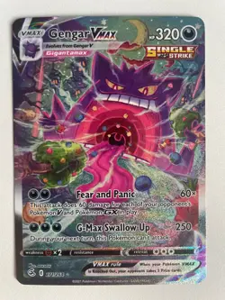 Pokemon TCG: 2021 Fusion Strike Alternate Art Gengar VMAX (271/264) - Image 1