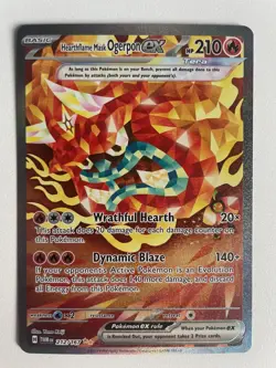 Pokemon TCG: 2024 Twilight Masquerade Hearthflame Mask Ogerpon ex (212/167) - Image 1