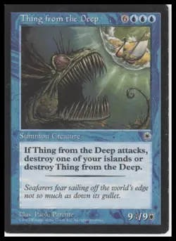 MTG Portal # Thing from the Deep Lightly played tcg - Image 1