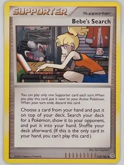 Bebe's Search 119/132 Pokemon - Diamond and Pearl Secret Wonders LP - Image 1