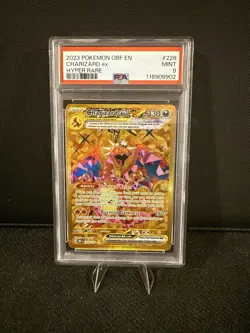 2023 Pokemon Mint 9 Charizard EX #228/197 S&V Obsidian Flames Hyper Rare - Image 1