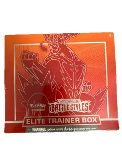 🔥 Pokemon TCG Sword & Shield - Battle Styles - Elite Trainer Box ETB RED - Image 1