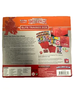 🔥 Pokemon TCG Sword & Shield - Battle Styles - Elite Trainer Box ETB RED - Image 2