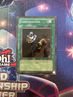 (YBL) YuGiOh - Confiscation - MRL-038 - Unlimited - Super Rare - LP - Image 1