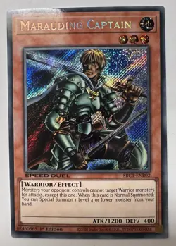Yugioh! Marauding Captain - SBC1-ENB02 - Secret Rare - 1st Edition Near Mint, En - Image 1