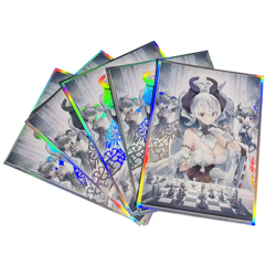 50PCS Animated Anime Card Sleeves Yugioh Yu-Gi-Oh Protector YGO Chess Lady Girl - Image 3