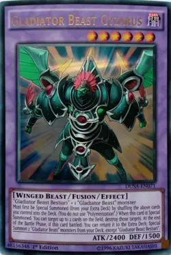 DUSA-EN071 GLADIATOR BEAST GYZARUS ULTRA RARE 1ST EDITION YuGiOh CARD - Image 1