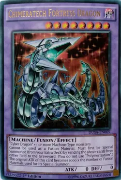 DUSA-EN065 CHIMERATECH FORTRESS DRAGON ULTRA RARE 1ST EDITION YuGiOh CARD - Image 1