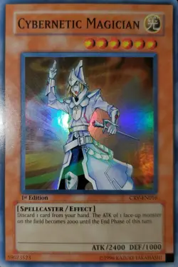 Yugioh 2005 Cybernetic Magician SR 1st Ed. CRV-EN016 Near Mint - Image 1