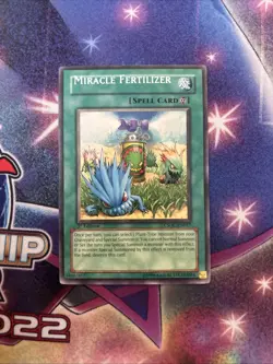 (YBL) Yugioh Miracle Fertilizer CSOC-EN057 Rare 1st Ed LP Name Shift Misprint - Image 1