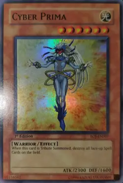 Yugioh 2006 Cyber Prima SR 1st Ed. EOJ-EN007 Near Mint - Image 1