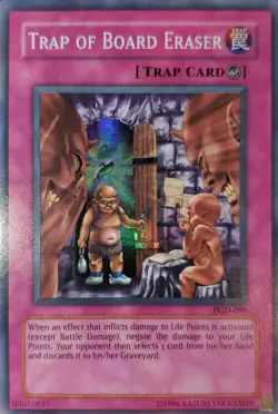 Yugioh 2003 Trap Of Board Eraser SR OG Print PGD-099 Near Mint - Image 1