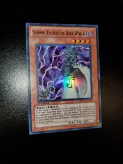 Yugioh 2011 Snoww, Unlight Of Dark World SR 1st Ed. SDGU-EN002 Near Mint - Image 2