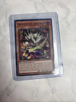 YUGIOH 1ST ED VASM-EN004 MEMENTOTLAN DARK BLADE SUPER RARE NEAR MINT (NM) - Image 5
