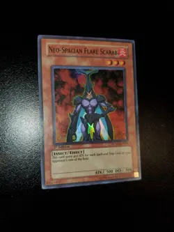 Yugioh 2006 Neo-Spacian Flare Scarab SR 1st Ed. POTD-EN004 Near Mint - Image 2