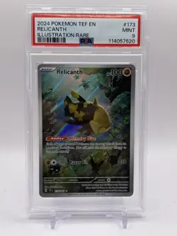 PSA 9 MINT Relicanth 173/162 Illustration Rare Temporal Forces Pokemon Card - Image 1