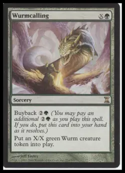 MTG Time Spiral #234 Wurmcalling Lightly played tcg - Image 1