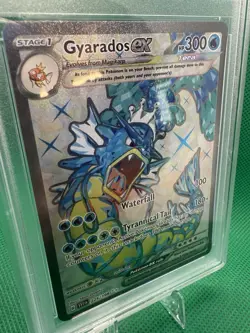 PSA 10 GEM MINT Gyarados ex Full Art 225/198 Pokemon Scarlet & Violet TCG Card - Image 3
