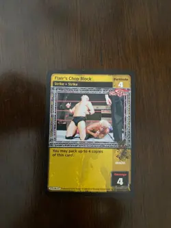 WWE Raw Deal Card Flairs Chop Block - Image 1