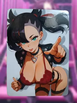 Marnie Pokemon Anime Waifu Sexy Goddess Doujin Hentai Lewd Card - Image 1
